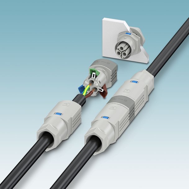 DISTRIBUZIONE DELL'ENERGIA SENZA UTENSILI CON SISTEMA DI INSTALLAZIONE A INNESTO